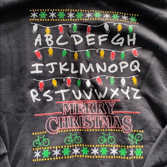 Stranger Things Christmas Sweater - Picture 2 of 3